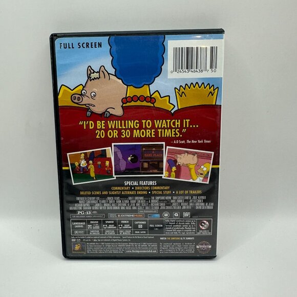 The Simpsons Movie 2007 DVD Full Screen PG 13 Homer Marge Bart Lisa Comedy Matt - Picture 3 of 4